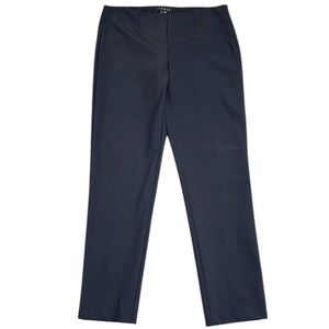 Theory Black Stretch Side Zip Ankle Trouser Pants Size 6